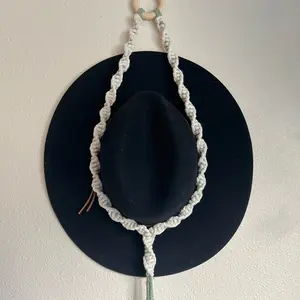 Handmade macrame hat holder