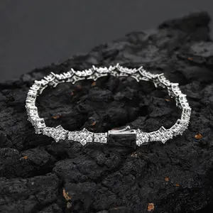 2026 18K Golden Plated 6.5mm Cubic Zirconia Classic Tennis Bracelet, Size 7 Inch, Suitable for Men Women