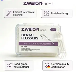 Silicone Dental Floss Picks, Ultra-thin Cleaning Sticks, 50pcs Deep Cleaning Floss Sticks, Oral Care Products for Home & Travel，2 boxes per order