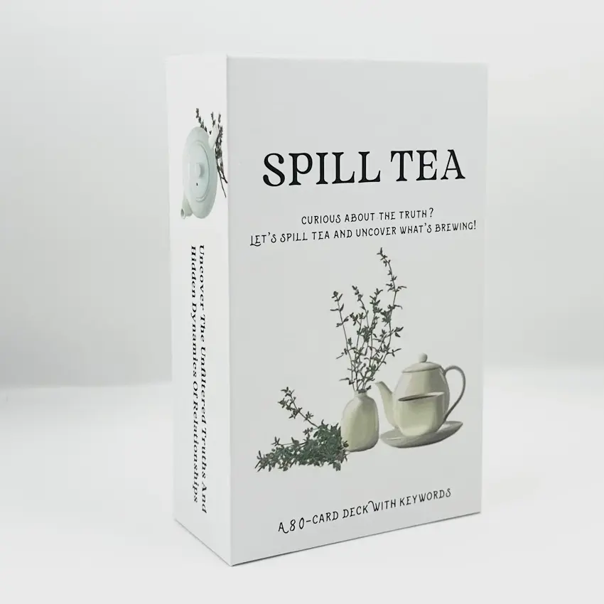 12x7 cm A-80 Card Keyword Spill Tea Oracle Deck Card Games No Manual Cyrious About The Truth