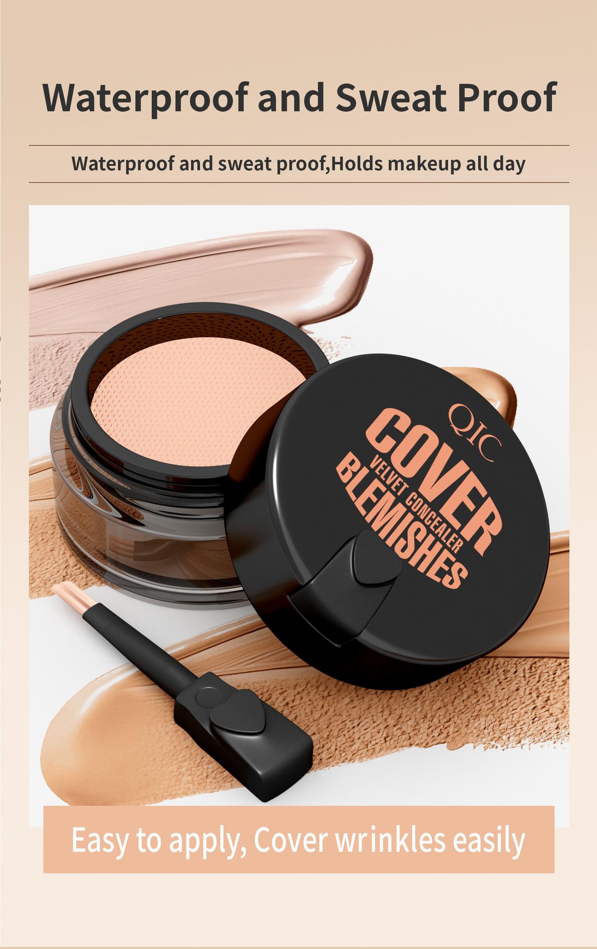 Waterproof Matte Concealer Balm, Full Coverage Lightweight Cream for Acne, Scars, Redness and Dark Spots, Smooth Blendable Texture with Moisturizing Formula for Flawless Finish, Ideal for Weddings, Parties and Daily Wear Waterproof Matte Concealer Balm, Full Coverage Lightweight Cream for Acne, Scars, Redness and Dark Spots, Smooth Blendable Texture with Moisturizing Formula for Flawless Finish, Ideal for Weddings, Parties and Daily Wear