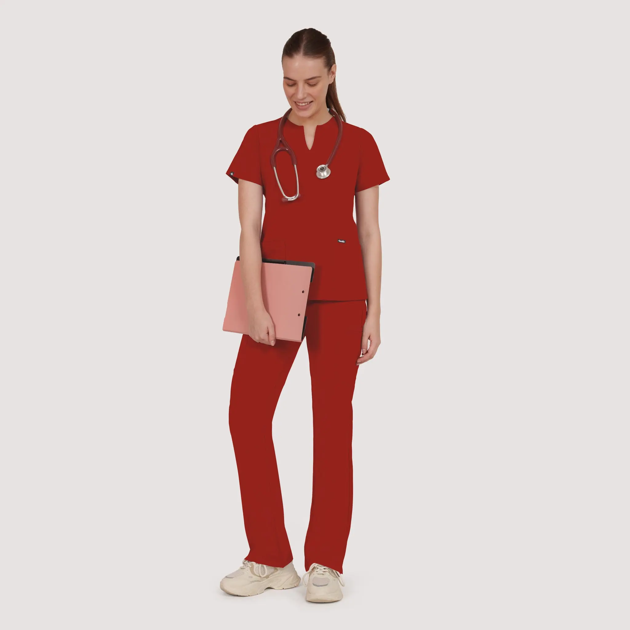Nexa Six-Pocket Scrub Top