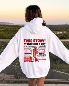 Shrimp True Story My Sister Had A Baby And I Took It Over Because I’Ve Been Working Printed Unisex Casual Hoodie