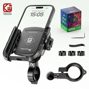 【fathersdaygift】Kewig M8SP Rubber Cellphone Stand & Vehicle Mount, Auto Parts Accessories, 1-Second Installation & Removal, Durable Aluminium Alloy Anti-Theft Clamp, 360° Rotatable Adjustable Holder for Bicycles, Motorcycles summerwins,summerwins