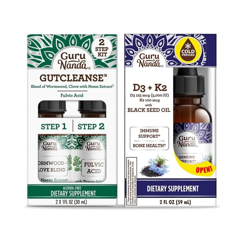 GuruNanda Total Wellness - Gutcleanse + Black Seed Oil GuruNanda Total Wellness - Gutcleanse + Black Seed Oil