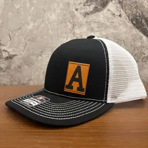 Vintage-Inspired "A" Logo Trucker Cap - Adjustable Snapback Black Cap Baseball for Men & Women, Perfect for Summer Days, Road Trips & Daily Errands