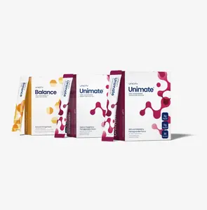 Unicity Feel Great - Raspberry Pomegranate Unimate (2) Orange Balance (1) - 30-day Supply