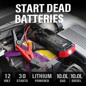 Car Jump Starter｜Start Dead Battery Instantly｜For Gas & Diesel｜Portable Booster