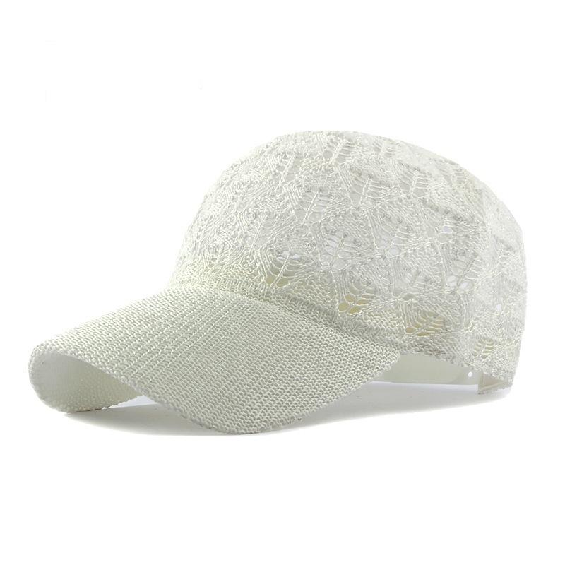2PCS Women's Openwork Summer Outdoor Sun Protection Hat, Breathable Mesh Baseball Cap, Versatile Visor Cap