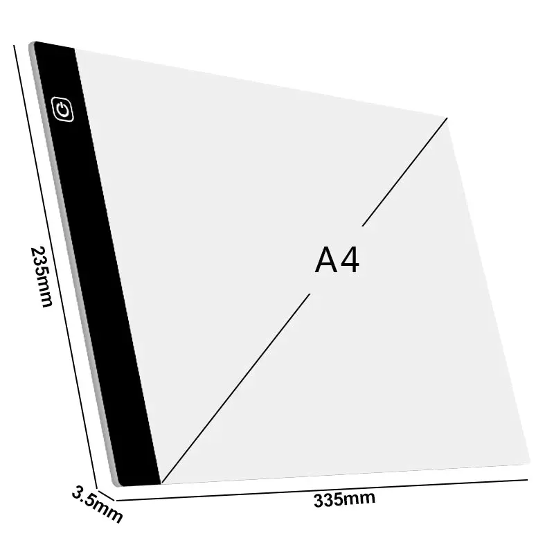 Tracify LED Lightpad Tracepad for Tracing Letters and Photos - Slim Design Light Tablet - 3 Adjustable Brightness Settings