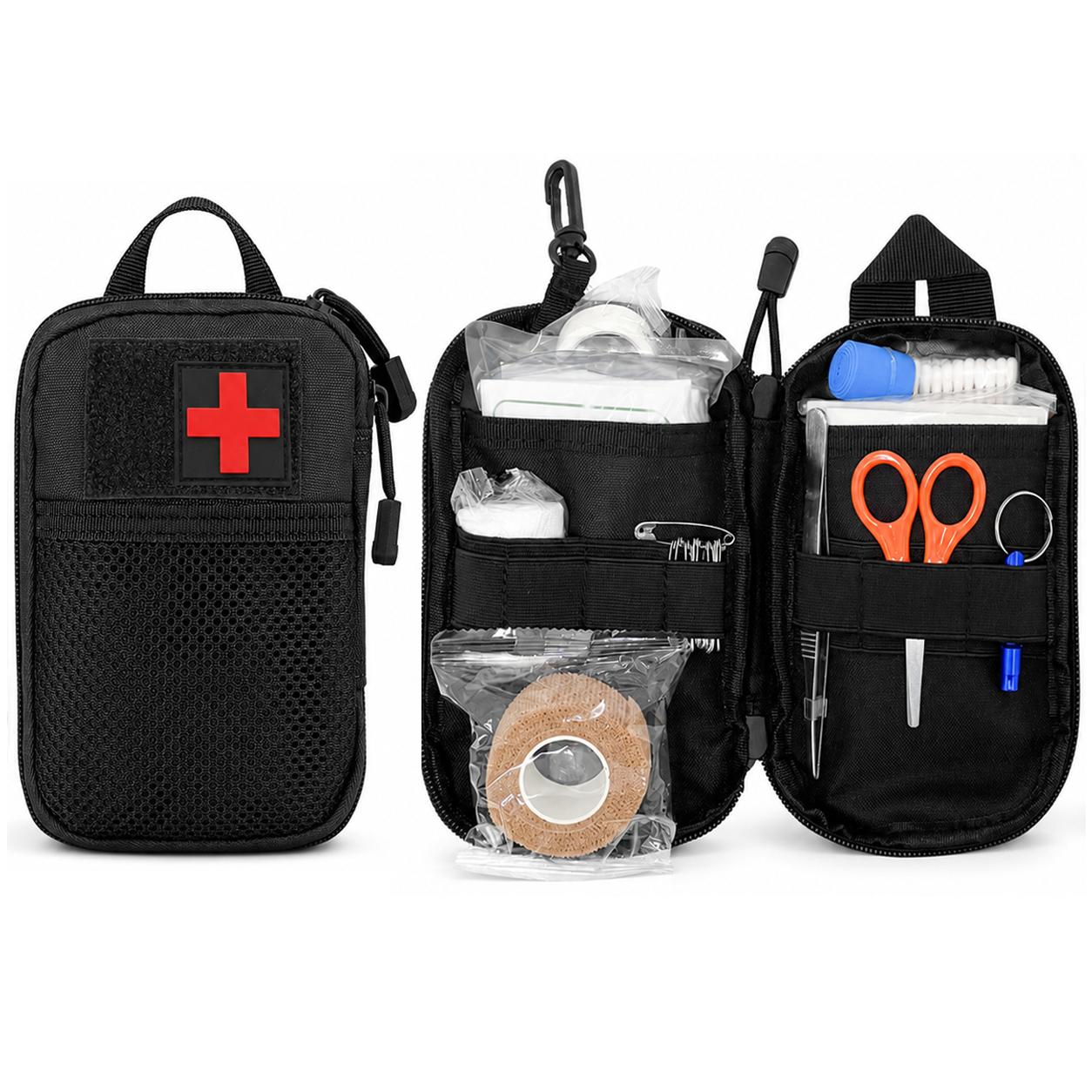 399-Piece Pre-Packed Emergency First Aid Trauma Kit with Tourniquet, Portable Emergency Tool Set, Medical Bag for Outdoor Camping, Home Safety Needs, Portable Emergency Kit