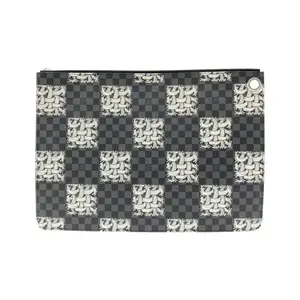 Pre-owned Louis Vuitton Canvas Tote Bags Pochette Jour GM Damier Graphite Pouch