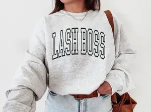Lash Boss Sweater, Lash Artist Sweatshirt, Eyelash Stylist, Lash Technician Gift