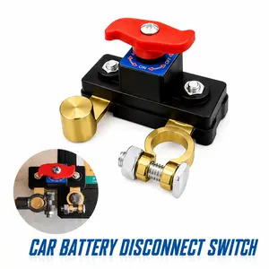 Smart Pure Copper Car Power Cut Off Switch, for All Kinds of Vehicle & Watercraft Use, Universal Auto Electrical Supply, Fast On-Off Stable Conductivity Battery Isolator