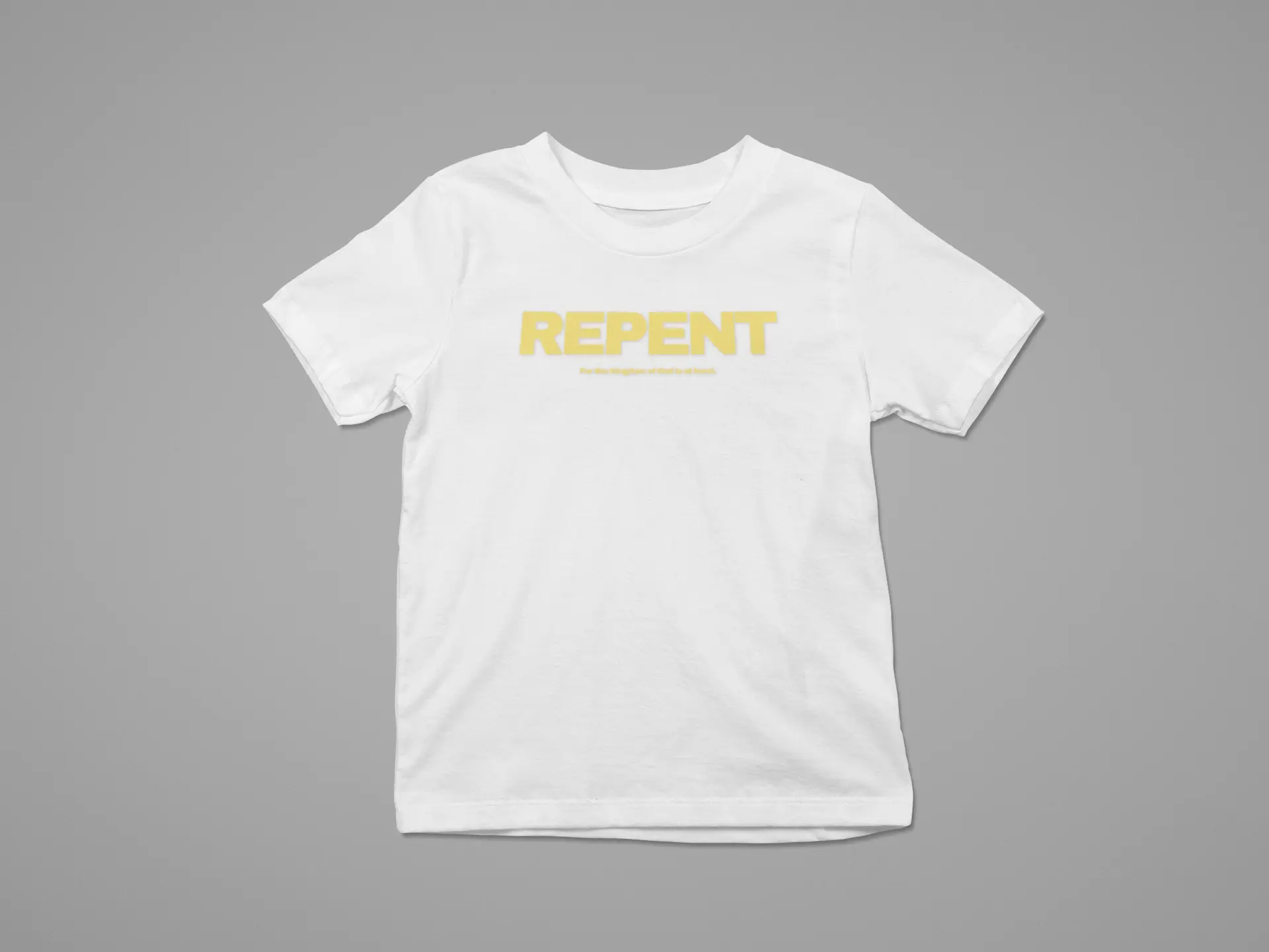 Christian T-Shirt, Repent, The Kingdom of God is at Hand, Church T-Shirt, Cotton Casual Religious Short Sleeve Shirt