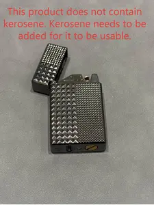 （Without kerosene）Voice-controlled lighter novelty bedazzled rocker skimask old metallighter blue refillable butane