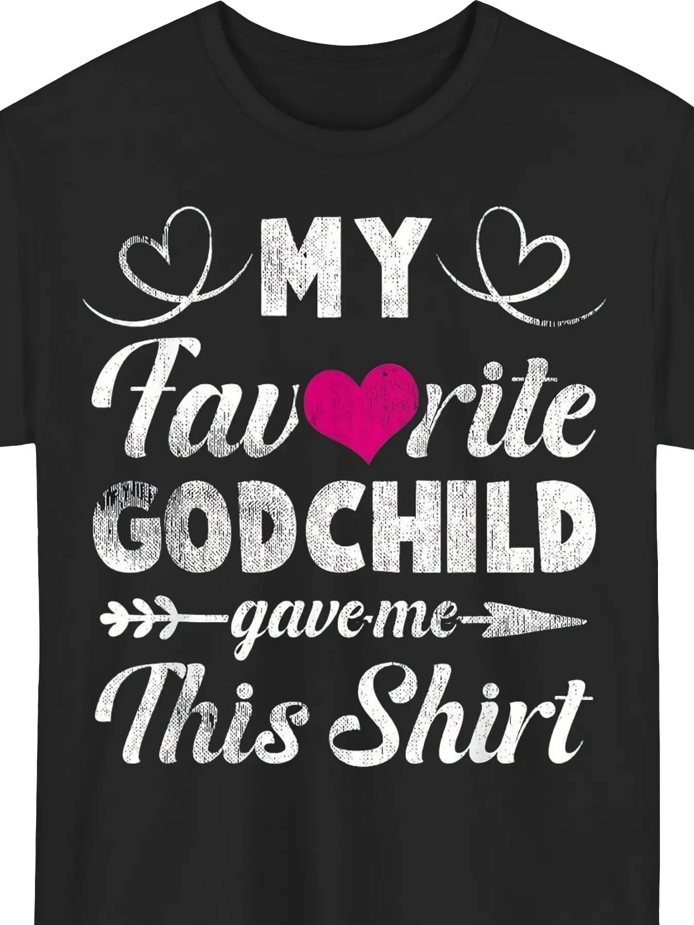 Cotton Funny Godfather & Godmother T-Shirt - Soft Stretch Cotton Tee Suitable for All Seasons, Sizes S-XXXL - Godparent Gift from Loved One, Casual Round Neck Short Sleeve Shirt with Godfather/Godmother Print