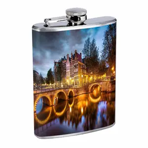 Amsterdam Netherlands Cool Places 8oz Stainless Steel Flask