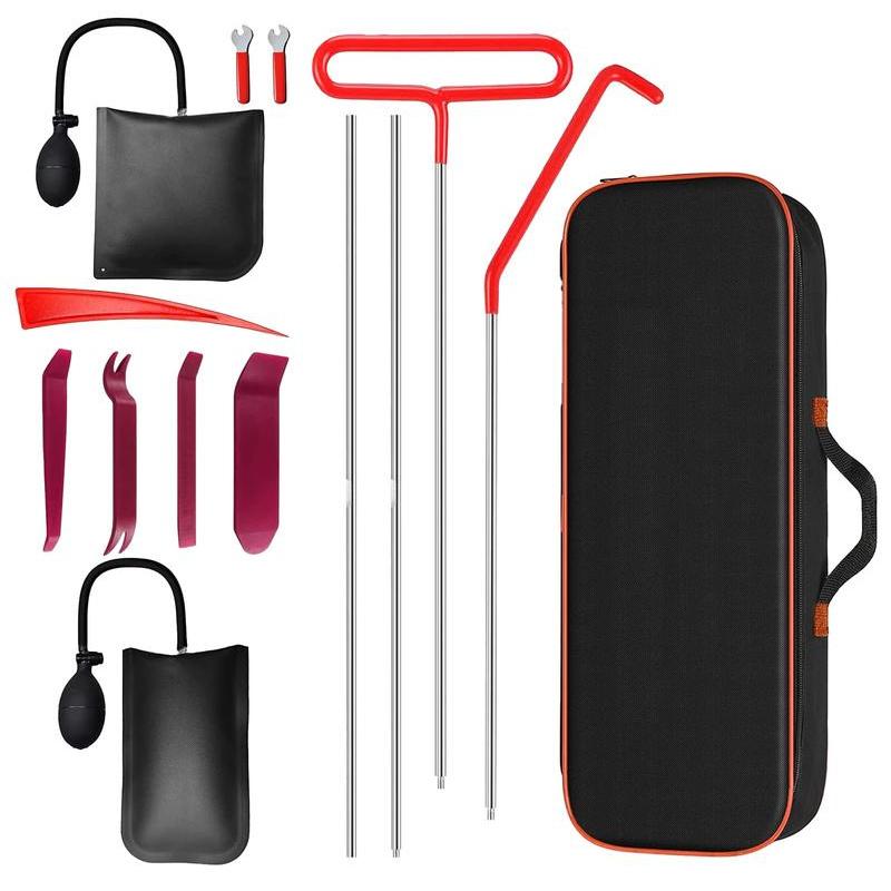 Universal Car Emergency Repair Kit Car Unlock tool set, Car Repair Tool Kit Portable Automotive Tool Set 14 PCS with Carrying Bag for Cars & Trucks Universal Car