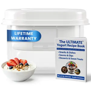 Ultimate Yogurt Strainer - Make Delicious, High Protein, Greek Yogurt - 70% Less Sugar & Lactose - Fine Mesh Nylon Greek Yogurt Maker - 100% BPA-Free & Dishwasher Safe with Large 2.3 Quart Capacity