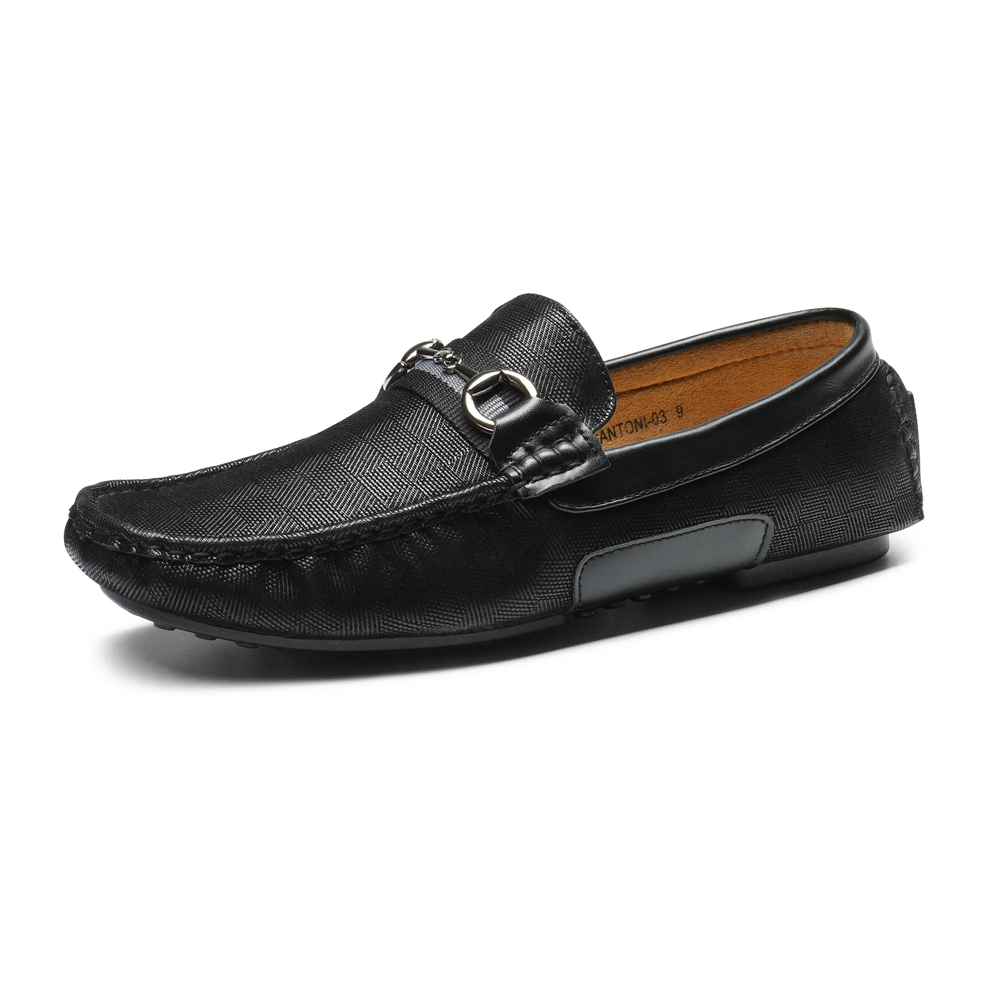 【BRUNO MARC Anniversary】 Men's Horsebit Moccasin Loafers - Comfortable, Classical Style, Effortless Style, Flex, Lace-Free Slip-On Flat Walking Shoes, Comfortable Loafers, Classical Style Loafers tiktokshopbacktoschool