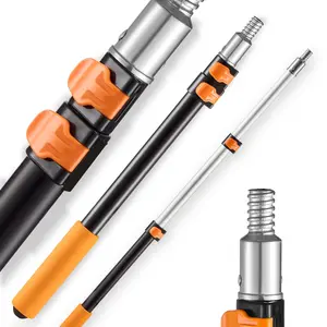 VEVOR Telescopic Extension Pole, 1.76-4 FT Multi-Purpose Extendable Pole, Sturdy Aluminum Alloy Paint Pole Extension with Flip-Lock Design, High Reach Roller Stick for Painting, Dusting and Cleaning