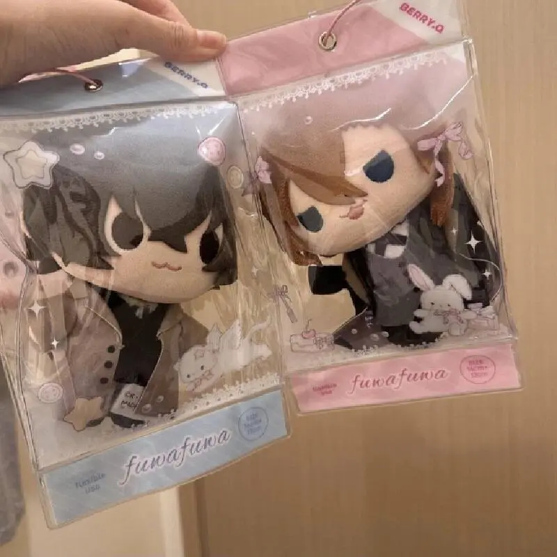 Japanese Anime BSD Character Plush Toys & Figure - 20cm Soft Dazai Osamu, Nakahara Chuuya, Fyodor Dostoevsky, Edogawa Rampo Dolls, Keychain, Pillow, All-Seasons Gift for Anime Fans (None Included Option)