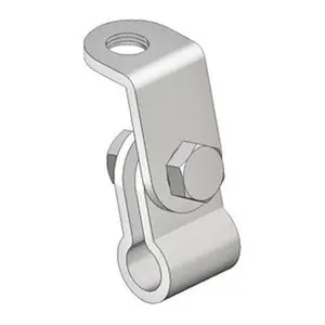 Stamped Stainless Steel L-Bracket and Clamp Assembly