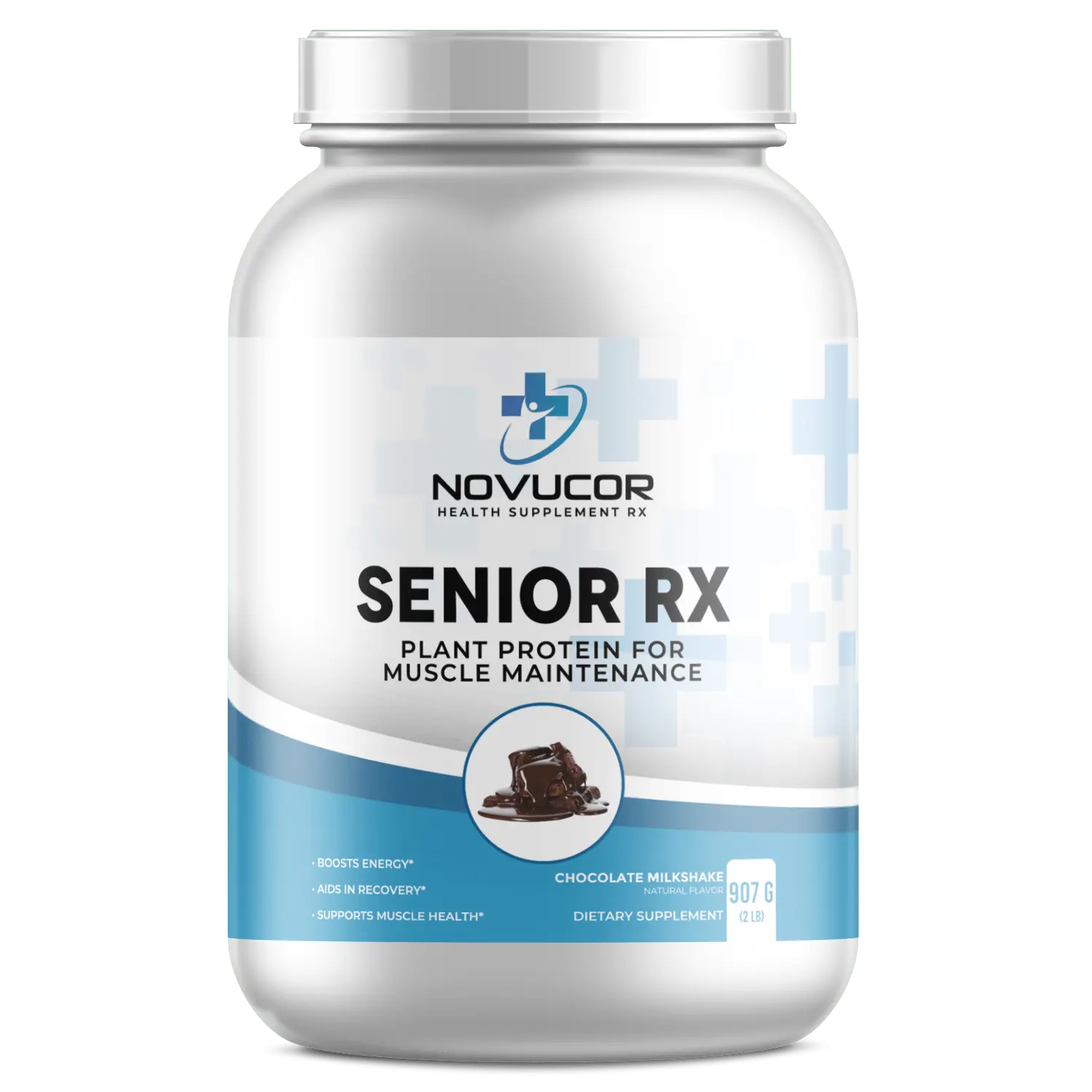 Whey Protein Premium Blend VEGAN w BCAA (Chocolate Milkshake) Senior Series 2Lb