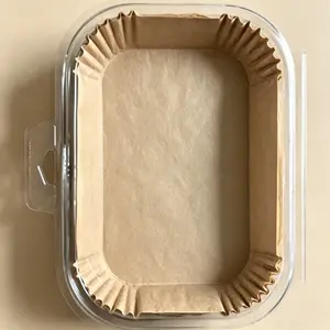 ：Rectangle Rectangular Dual Zone Air Fryer Liners, heat resistant disposable kitchen accessories, ideal for apartment and small space users, heavy duty material to isolate oil stains and avoid basket damage