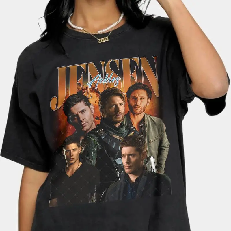Limited Jensen Ackles 90s Shirt, Vintage Jensen Ackles Shirt, Jensen Ackles Graphic Unisex Y2k Clothing, Retro Jensen Ackles Shirt For Fan