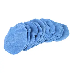 10pcs Polisher Pad Bonnet 7-8 Inch Microfiber Polishing Buffing Pad Cover for Automotive