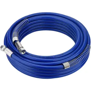 50ft Upgraded Airless  Hose for Graco Sprayers, Reinforced Brass Wire Braid, 4300 PSI