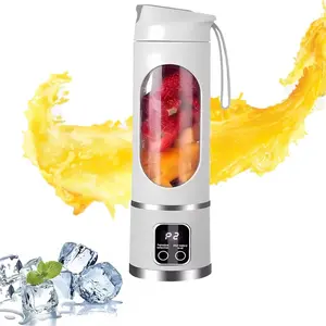 Portable Blender Cup for Shakes & Smoothies Type-C USB Rechargeable Small Juicer for Home Kitchen & On-the-Go Use Smart Blender Gift for Family Powerful Blending in 45 Seconds