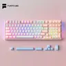FURYCUBE K99 PRO 2.4G Wireless Ice Cream Mechanical Gaming Keyboard - 99 Keys, 96% Layout, Anti-Ghosting RGB Lighting, Side Engraved RGB PBT Keycaps, 3/5 Pin Hot-Swappable, Durable Keyboard for Career Women, Laptop/Computer Use