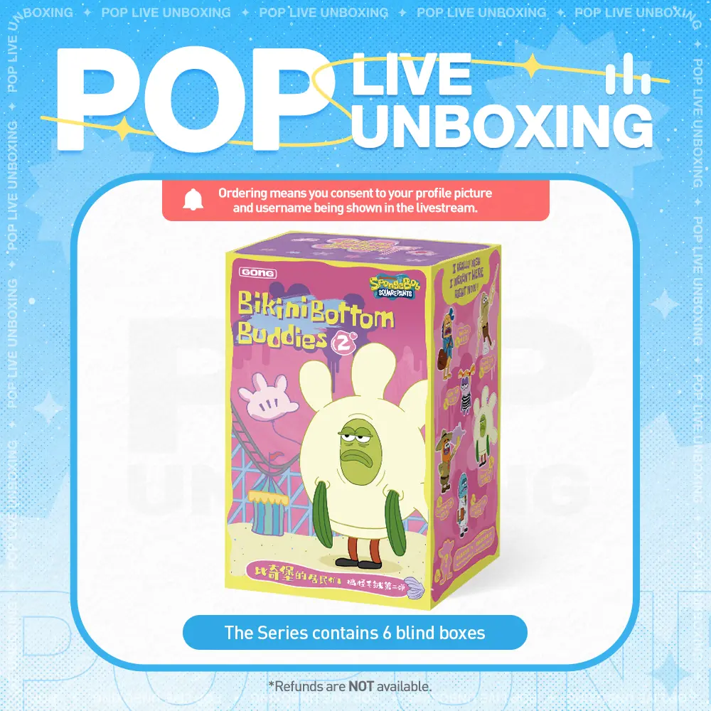 [POP NOW]Residents of Bikini Bottom-Whimsical Plush Part 2 Blind Box POP MART