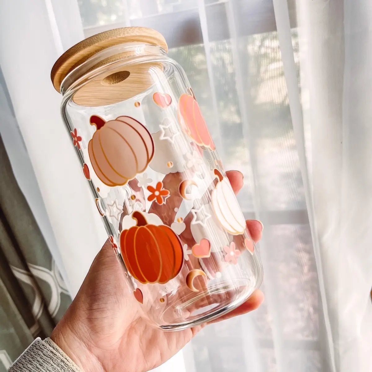 Pumpkin Glass Cup
