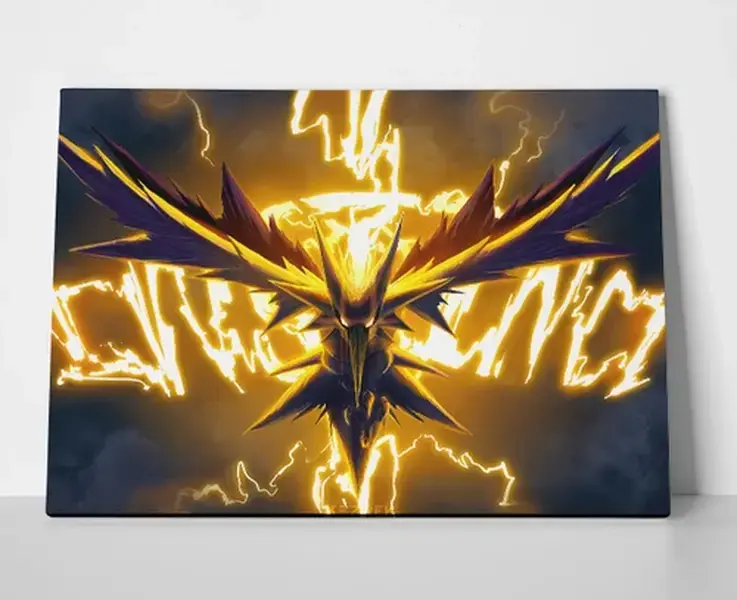 Zapdos Pokemon Poster - Pokemon Zapdos Wall Art - POSTER NO FRAME