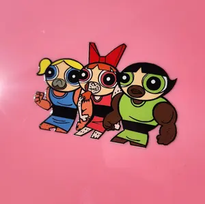 Funny Powerpuff Girls Thugs Meme Decal | Vinyl Laptop Sticker For Car Bumper , Gas Lid , Window , Phone Case