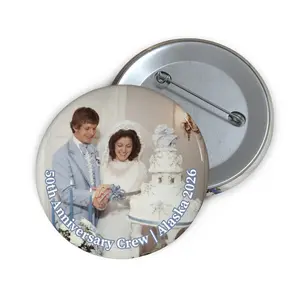 50th Anniversary Crew Pin Button | Family Cruise Commemorative Button