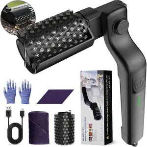 Electric Grill Brush, Rechargeable Grill Cleaner for Outdoor Grill with 3-Speed Power Motor & Stainless Steel Head- 180 ° Adjustable, Automatic Grill Cleaning Brush for Gas/BBQ Grates & Griddles