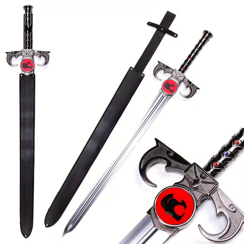 Thundercat Inspired Sword of Omens Replica Premium Collector Display Fantasy Cosplay Prop for Gift Home Decor with Red Eye Design