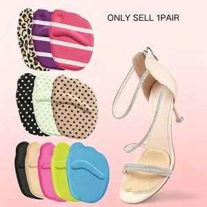 3D Anti-Slip Sponge Forefoot Pads for Women, Half Size Insoles for High Heels, Size Adjustable & Pain Relief Foot Cushions