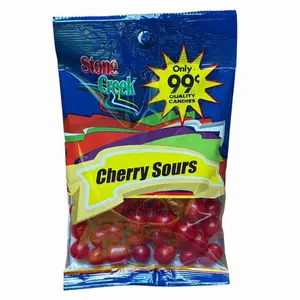 Stone Creek Cherry Sours Candy - 6 Packs of 3oz Each - Total 18oz - Quality Candies with Natural & Artificial Flavors