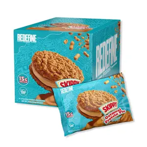 Redefine Foods Skippy Oatmeal Protein Pie 8pk | Redefine Foods Skippy Oatmeal Protein Pies protein snacks