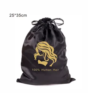 Satin storage bag drawstring imitation silk bag,suitable for wig jewelry toys dustproof wig storagebag,satin drawstring bag for hair storage dustproofimitation silk storage