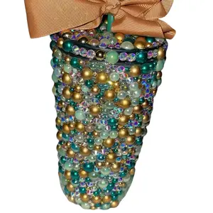 Blinged Out Cup - Stylish Design for Beverages, Ideal for Home and Office Use - Bottle, Drinkware Water Bottles Mug Tumbler Bottled Portable Washable Reusable
