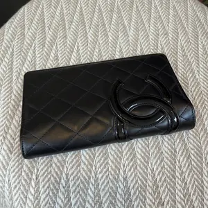 Pre-owned CHANEL LambSkin Bag Accessories Black Cambon line