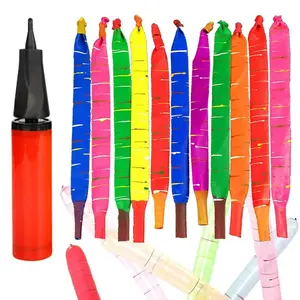 100-Pack Rocket Balloon Set, Balloon Party Supplies with Aerodynamic Tip, Easy-Filling Pump, Reusable No-Refill Design for Outdoor & Indoor Fun, Kids Stuff, Toys for Boys, Gifts for Kids, Mother's Day Gift Option,summervibes