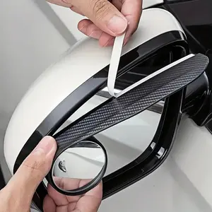 Car Rearview Mirror Rain Eyebrow Small Round Mirror, 1 Pair Car Waterproof Blind Spot Mirror, Car Exterior Accessories for Car